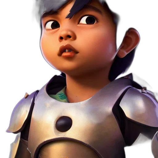 robot, face, weapon, staff transparent PNG cut-out