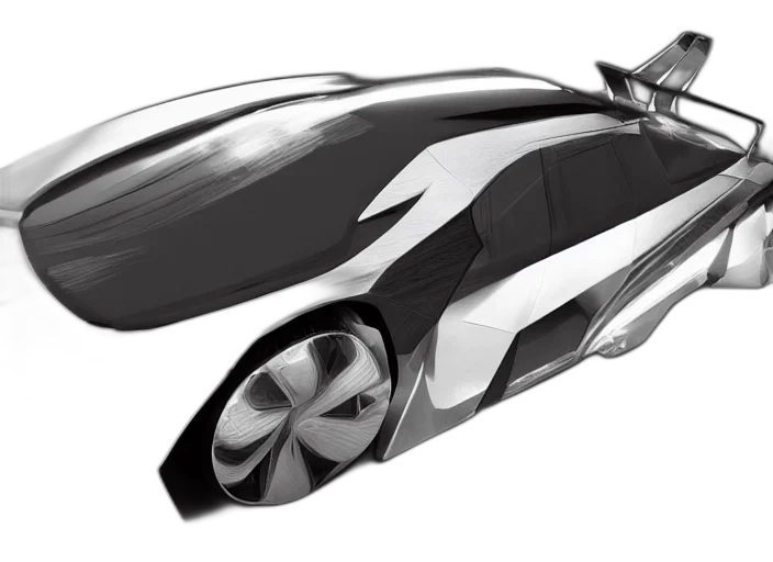car, concept art, 3d render, photorealistic transparent PNG cut-out