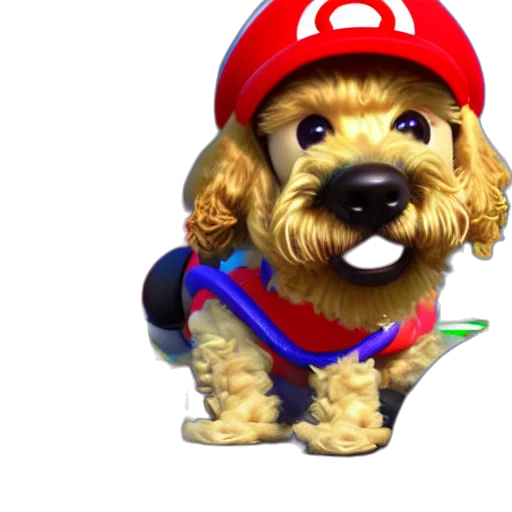 animal, staff, 3d render, pixel art, photorealistic, concept art, toy, poodle transparent PNG cut-out