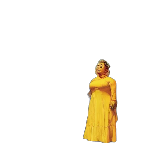 dress, staff, creature, crown transparent PNG cut-out