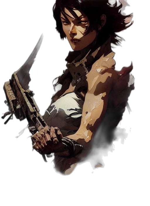weapon, staff, face, concept art transparent PNG cut-out