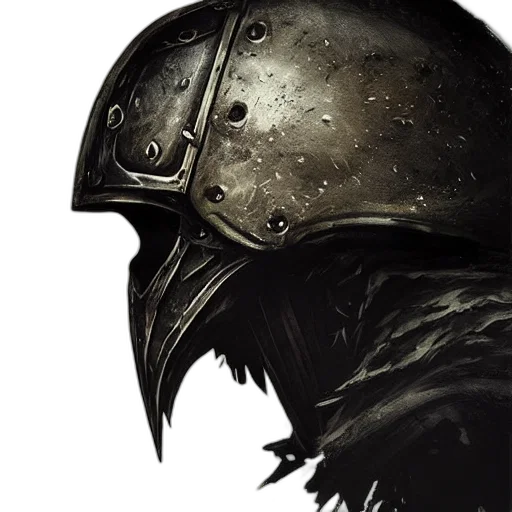 mask, face, sword, hat, fantasy art, concept art, comic book art, photorealistic transparent PNG cut-out