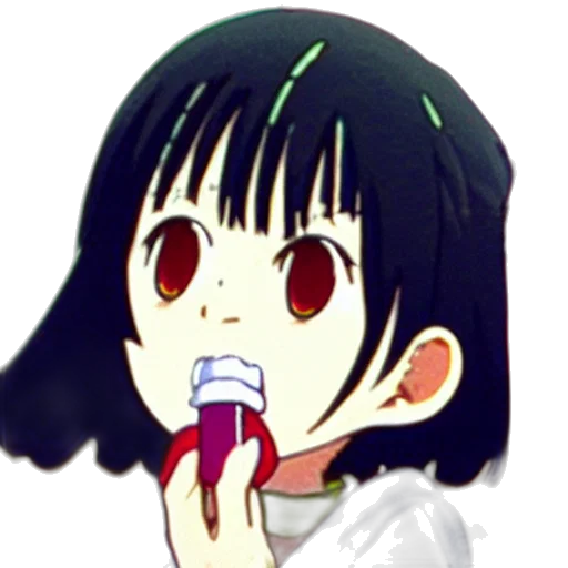 food, face, creature, weapon, anime, vaporwave, pixel art, cartoon transparent PNG cut-out