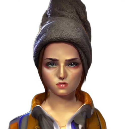 hat, face, staff, jacket transparent PNG cut-out