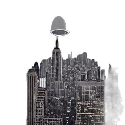 building, furniture, umbrella, hat, concept art, photorealistic, 3d render, comic book art transparent PNG cut-out