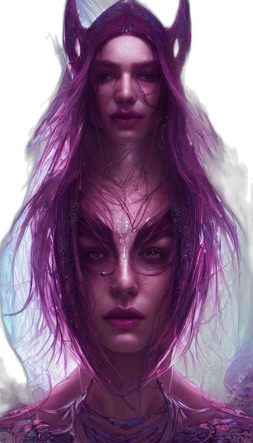 face, hair, creature, mask transparent PNG cut-out