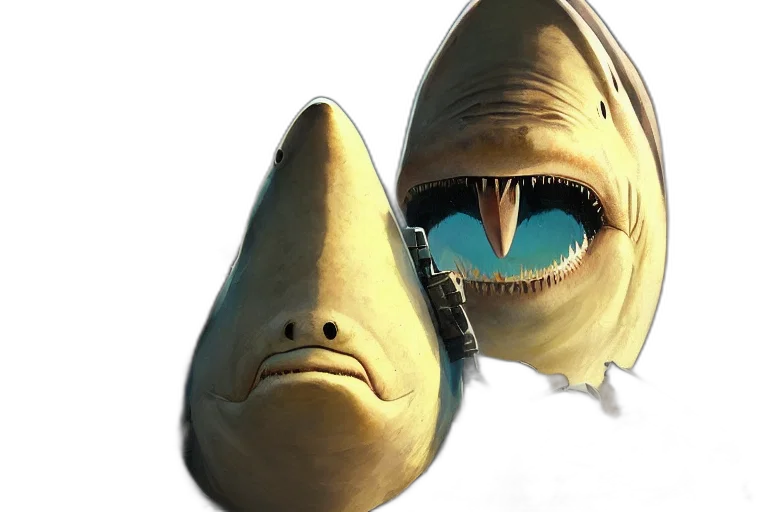 mask, face, creature, animal, 3d render, concept art, photorealistic, underwater transparent PNG cut-out