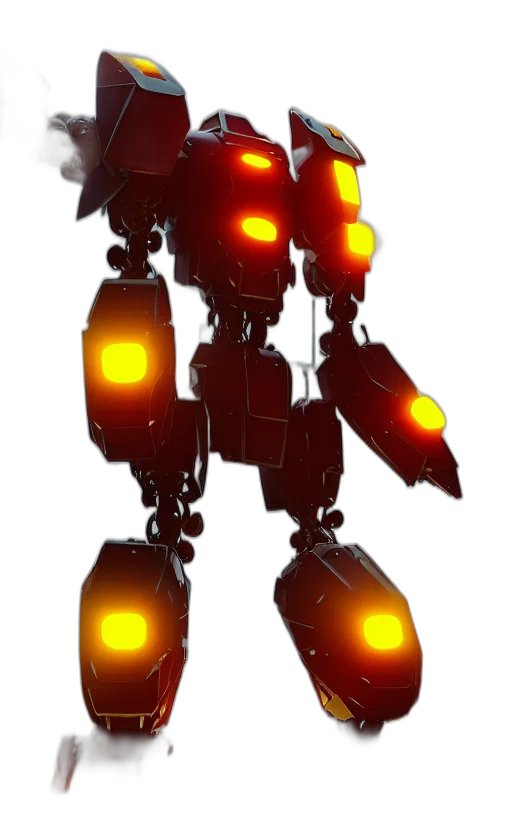 robot, weapon, staff, concept art transparent PNG cut-out