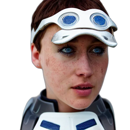 robot, mask, face, 3d render transparent PNG cut-out