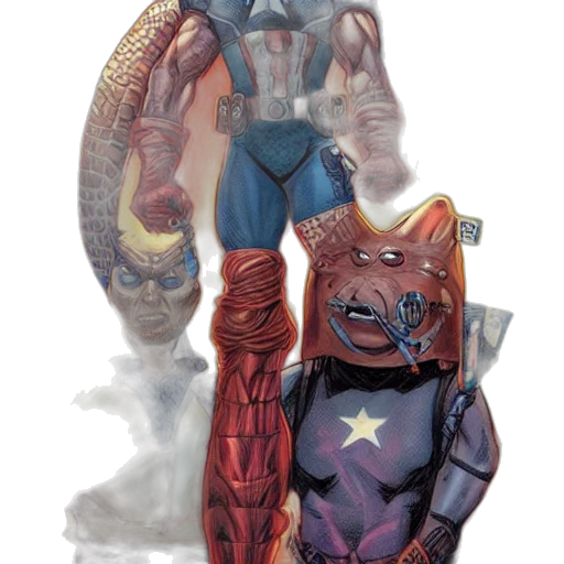 comic book art, concept art, 3d render, fantasy art transparent PNG cut-out