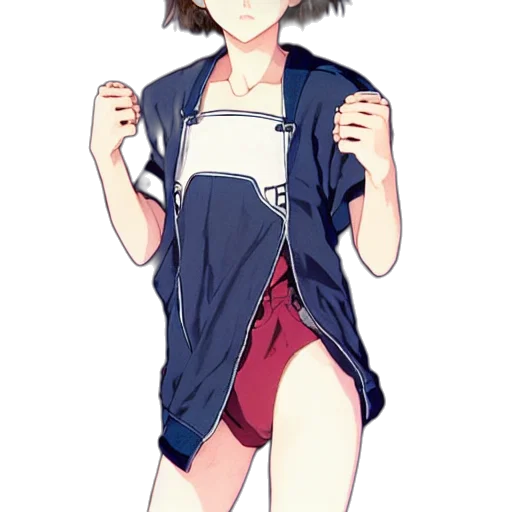jacket, dress, creature, weapon transparent PNG cut-out