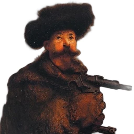staff, face, hat, weapon transparent PNG cut-out
