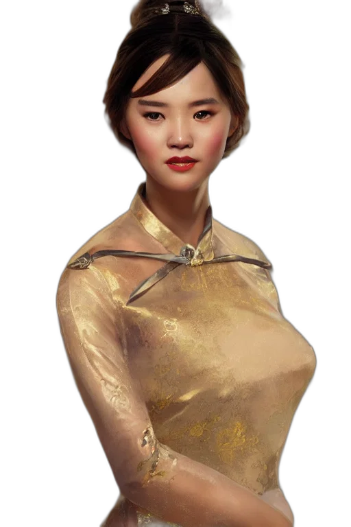 dress, jewelry, face, staff, photorealistic, concept art, oil painting, fantasy art transparent PNG cut-out