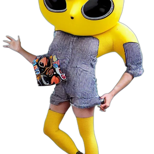 creature, mask, jacket, robot, 3d render, concept art, full, body transparent PNG cut-out