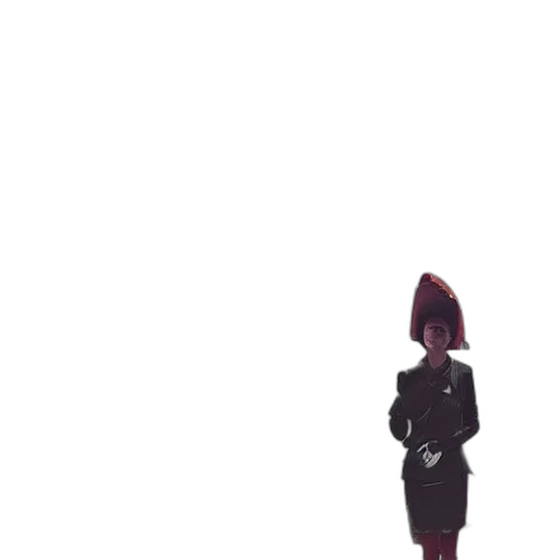 dress, staff, robot, umbrella, concept art, pixel art, 3d render, anime transparent PNG cut-out