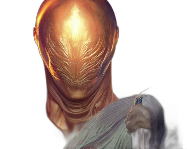 mask, creature, face, staff transparent PNG cut-out