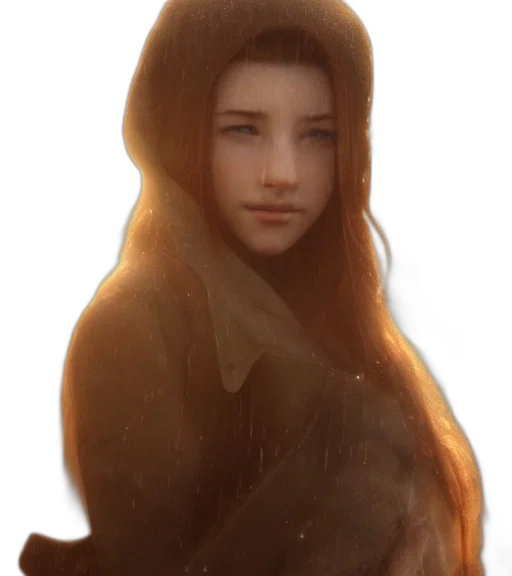 face, hair, dress, creature transparent PNG cut-out
