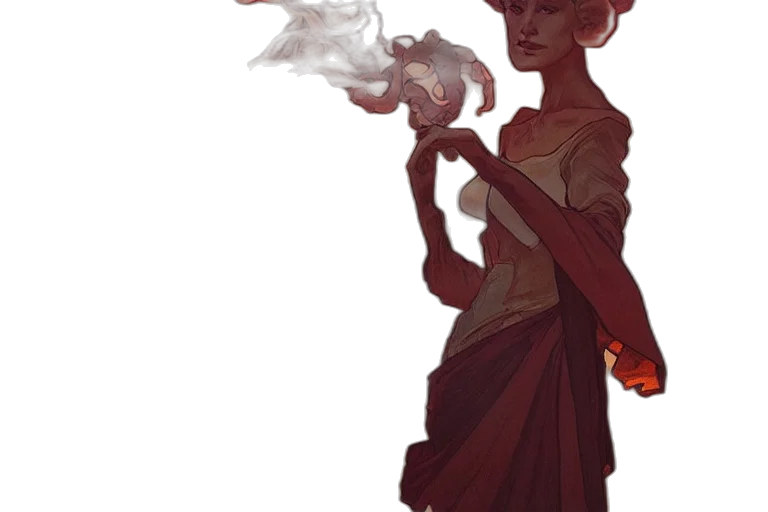 staff, dress, mask, weapon, concept art, fantasy art, pixel art, comic book art transparent PNG cut-out