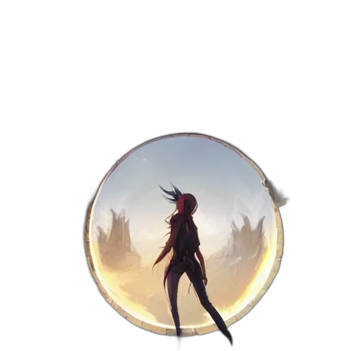 jacket, staff, mask, dragon transparent PNG cut-out