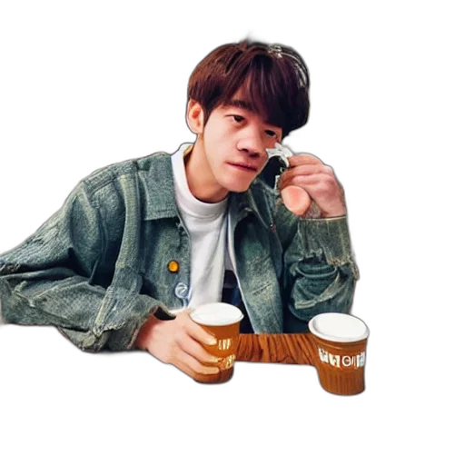jacket, food, face, photorealistic, pixel art, vaporwave, anime, collection transparent PNG cut-out