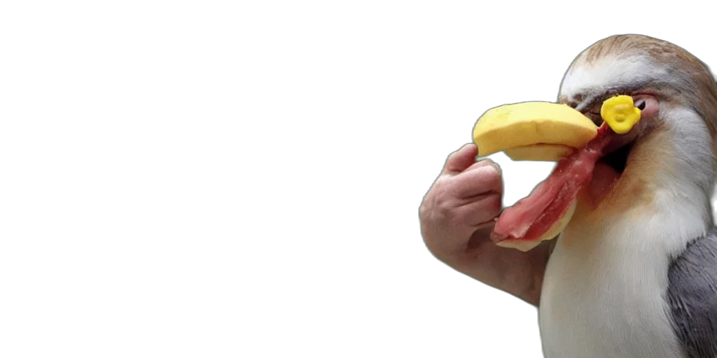 food, weapon, shoes, staff, 3d render, photorealistic, bird, teeth transparent PNG cut-out