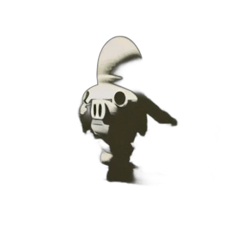 robot, staff, hat, weapon transparent PNG cut-out