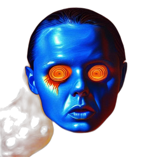 mask, face, robot, creature transparent PNG cut-out
