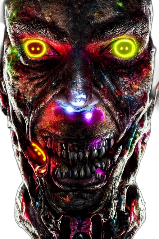 robot, mask, face, creature, cyberpunk, concept art, 3d render, comic book art transparent PNG cut-out