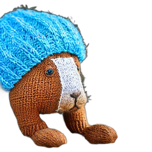 hat, photorealistic, photograph, knitted transparent PNG cut-out