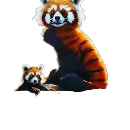 animal, creature, staff, concept art, pixel art, watercolor, fantasy art, monochrome transparent PNG cut-out
