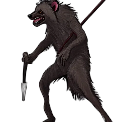 staff, animal, creature, weapon transparent PNG cut-out