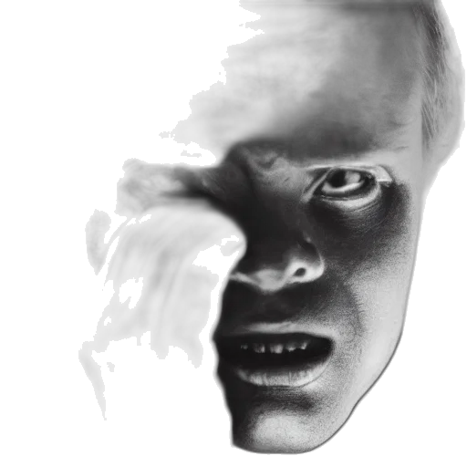 face, mask, creature, hair transparent PNG cut-out