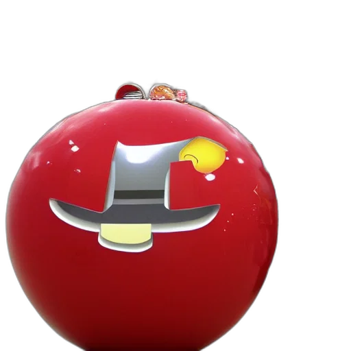 crown, 3d render, photorealistic, walmart, giant, red, spheres, outside transparent PNG cut-out
