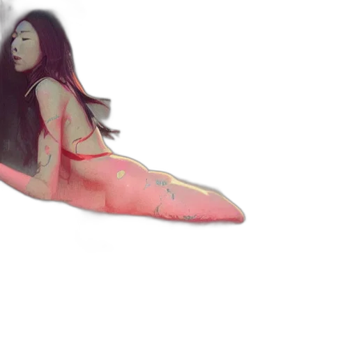 shoes, dress, creature, hair transparent PNG cut-out