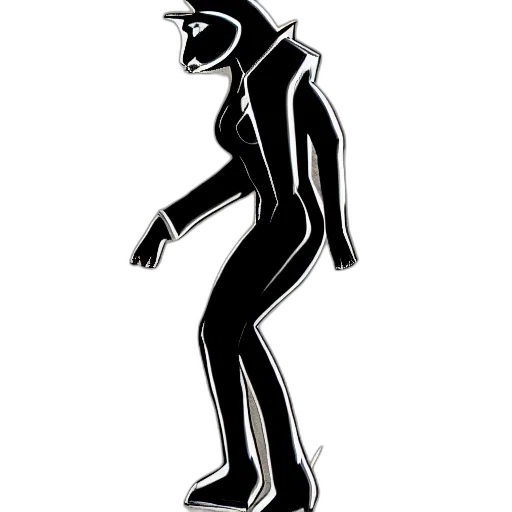 mask, staff, jacket, robot, concept art, cartoon, comic book art, 3d render transparent PNG cut-out