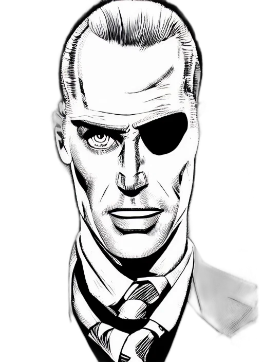 mask, face, comic book art, concept art, cartoon, pencil sketch, max, headroom transparent PNG cut-out