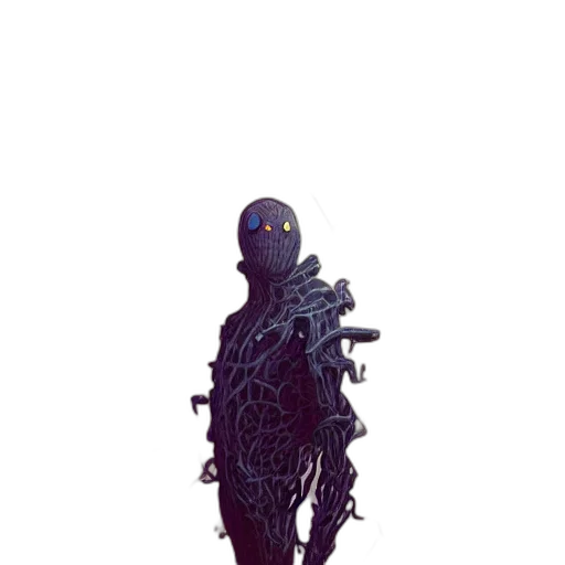 robot, creature, staff, dress transparent PNG cut-out