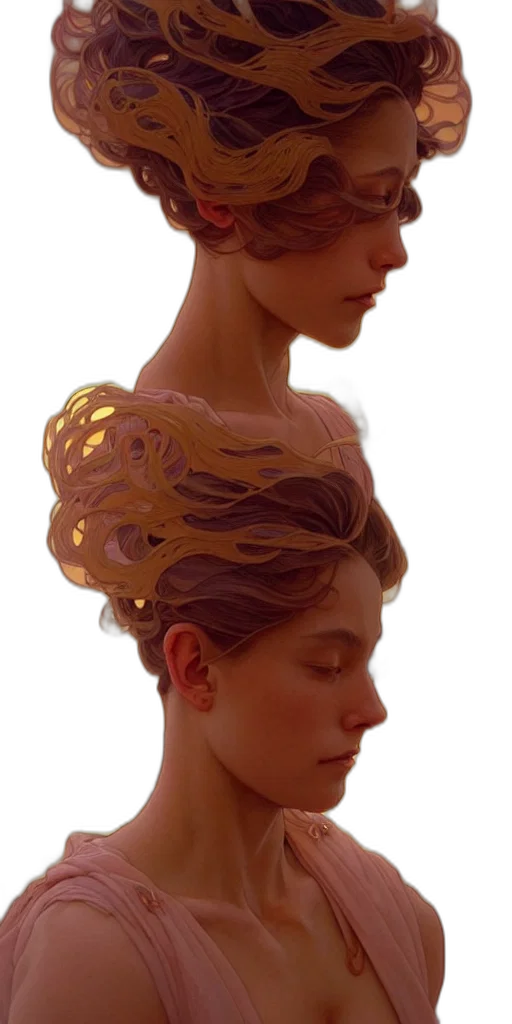 crown, hair, jewelry, face transparent PNG cut-out