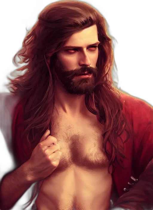 hair, fantasy art, photorealistic, watercolor transparent PNG cut-out