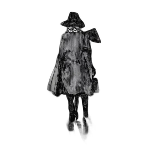 jacket, hat, dress, mask transparent PNG cut-out