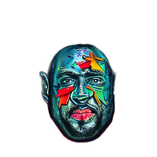mask, face, crown, staff transparent PNG cut-out