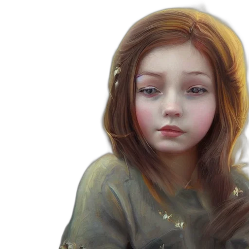 face, photorealistic, oil painting, concept art, fantasy art, forest, underwater, outer space transparent PNG cut-out