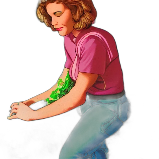 jewelry, staff, concept art, vaporwave transparent PNG cut-out