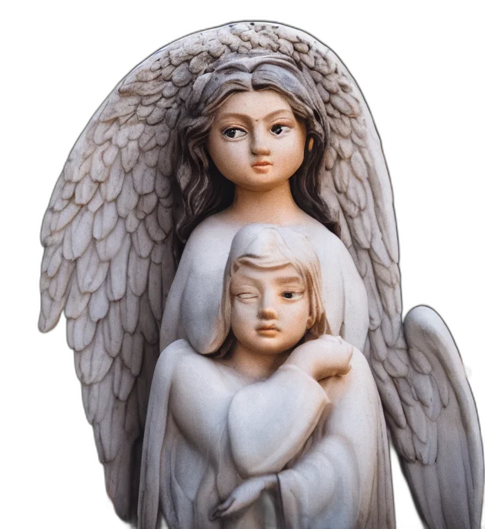 photorealistic, 3d render, fantasy art, concept art, centered, portrait, photography, angel transparent PNG cut-out
