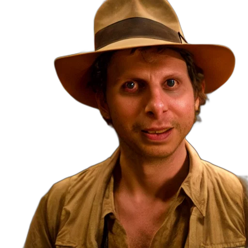 hat, staff, face, animal transparent PNG cut-out