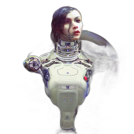 robot, staff, weapon, face transparent PNG cut-out
