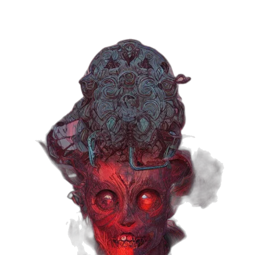 mask, face, creature, crown transparent PNG cut-out