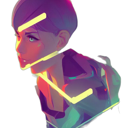 robot, face, mask, jacket transparent PNG cut-out