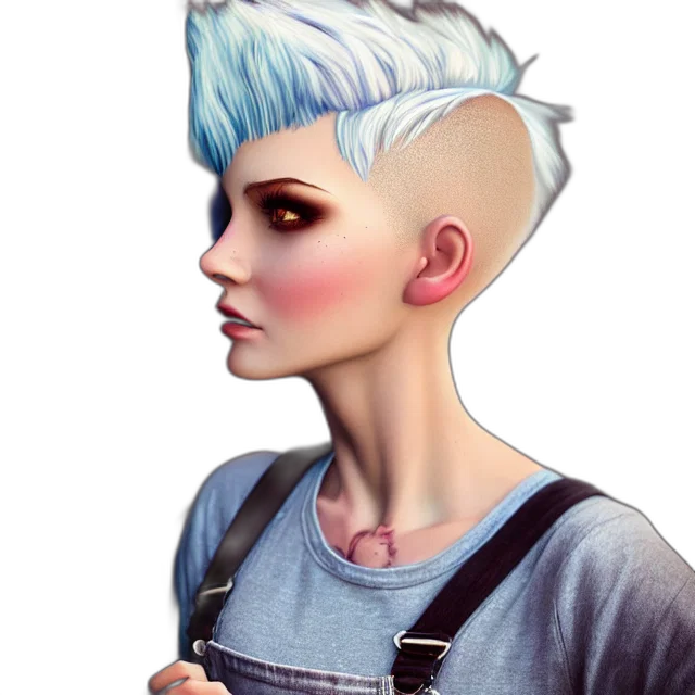 face, staff, fantasy art, concept art, cartoon, photorealistic, blue, pastel transparent PNG cut-out