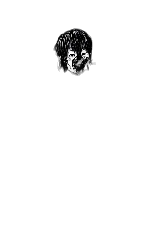 face, creature, mask, hair transparent PNG cut-out